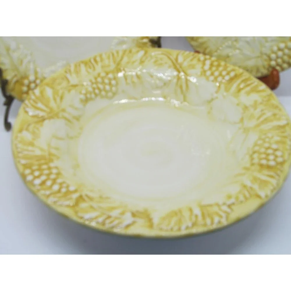 Williams Sonoma Napa Saffron Yellow 10.5 Pasta Bowl 8.75 Plate 6.5 Plate READ